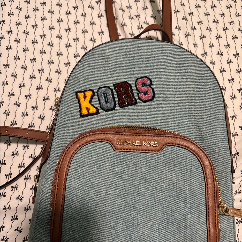 Michael Kors Beige and Brown Interior Bag